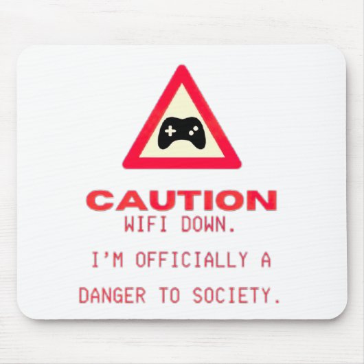 Wifi down - grappig muismatje muismat (Voorkant)