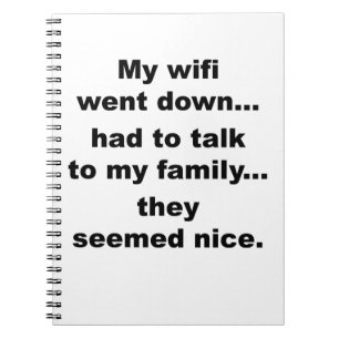 WIFI DOWN! NOTITIEBOEK