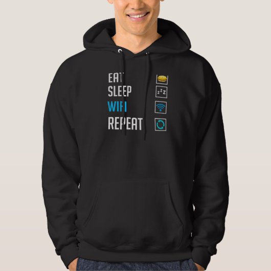 Wifi het Wachtwoord van Internet van de Router cit Hoodie (Voorkant)
