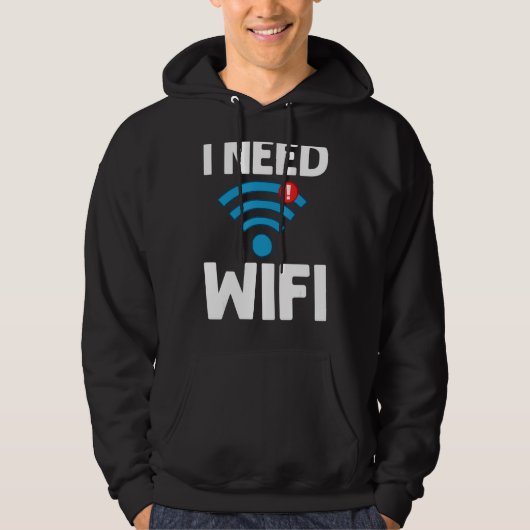 Wifi het Wachtwoord van Internet van de Router cit Hoodie (Voorkant)