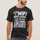 Wifi het Wachtwoord van Internet van de Router cit T-shirt (Voorkant)