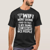 Wifi het Wachtwoord van Internet van de Router cit T-shirt (Voorkant)
