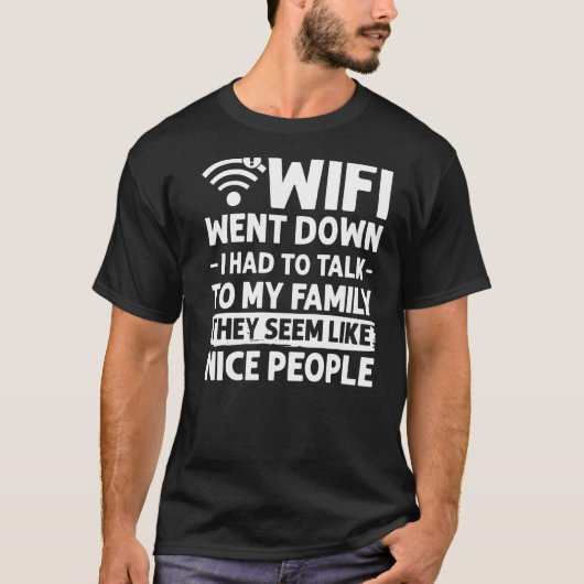Wifi het Wachtwoord van Internet van de Router cit T-shirt (Voorkant)