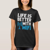 Wifi het Wachtwoord van Internet van de Router cit T-shirt (Voorkant)