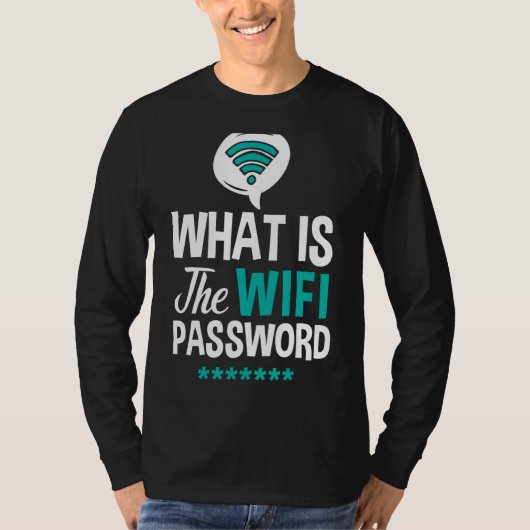 Wifi het Wachtwoord van Internet van de Router cit T-shirt (Voorkant)