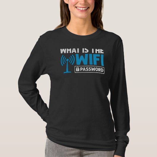 Wifi het Wachtwoord van Internet van de Router cit T-shirt (Voorkant)