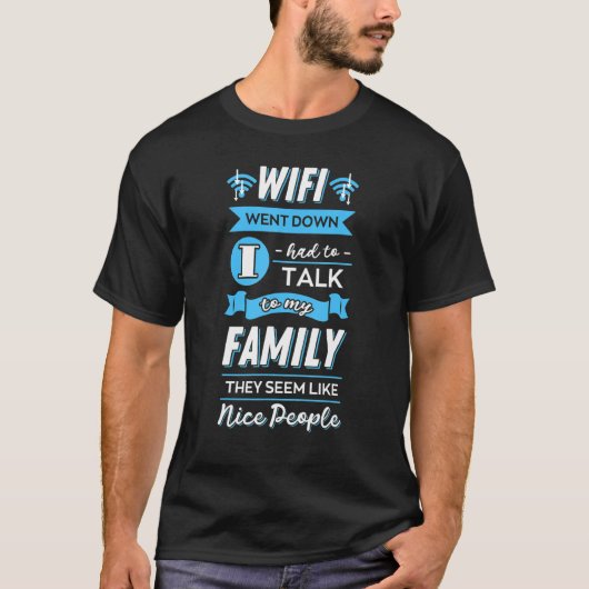 Wifi het Wachtwoord van Internet van de Router cit T-shirt (Voorkant)