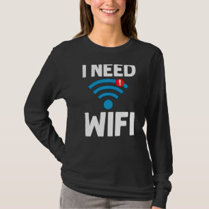 Wifi het Wachtwoord van Internet van de Router cit T-shirt