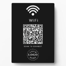 WiFi Info Plaquette met QR-code voor eenvoudige aa