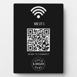 WiFi Info Plaquette met QR-code voor eenvoudige aa Fotoplaat