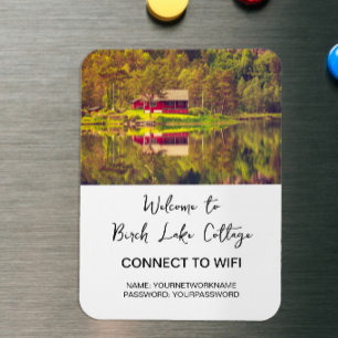 WiFi-info voor vakantieverhuur, huis, bedrijf Magneet