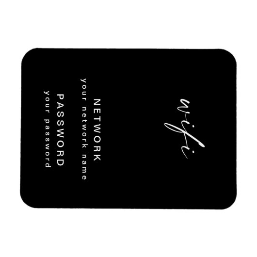 WiFi Informatie Koelkast Magneet (Horizontaal)