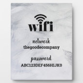 Wifi-informatie *Modern ziekenhuisopname* Plaque Fotoplaat (Voorkant)