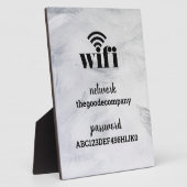Wifi-informatie *Modern ziekenhuisopname* Plaque Fotoplaat (Zijkant)