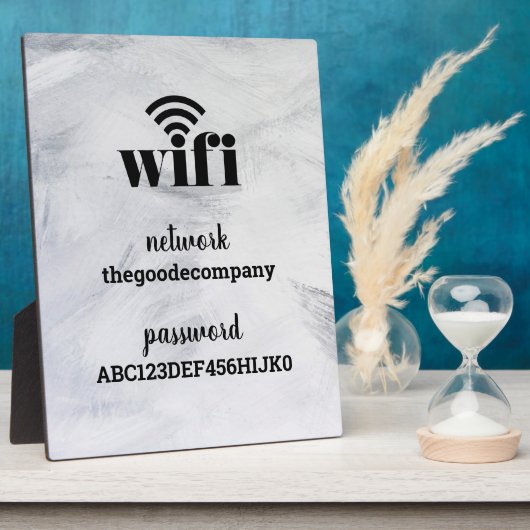 Wifi-informatie *Modern ziekenhuisopname* Plaque Fotoplaat (Zijkant)