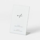 WiFi-informatie voetstuk teken Reclamebord Met Voetstuk (Voorkant)