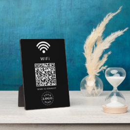 WiFi-informatiebord met QR-code voor gemakkelijke Fotoplaat