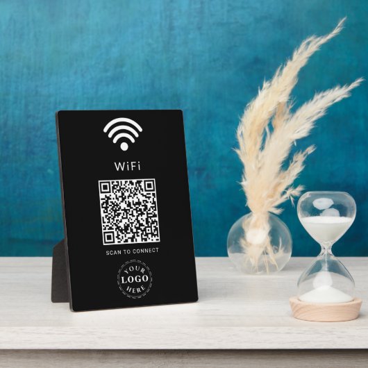 WiFi-informatiebord met QR-code voor gemakkelijke Fotoplaat (Zijkant)