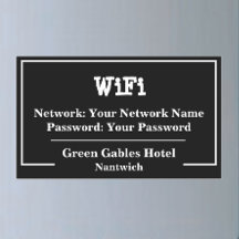 WiFi-informatienetwerk en -wachtwoord