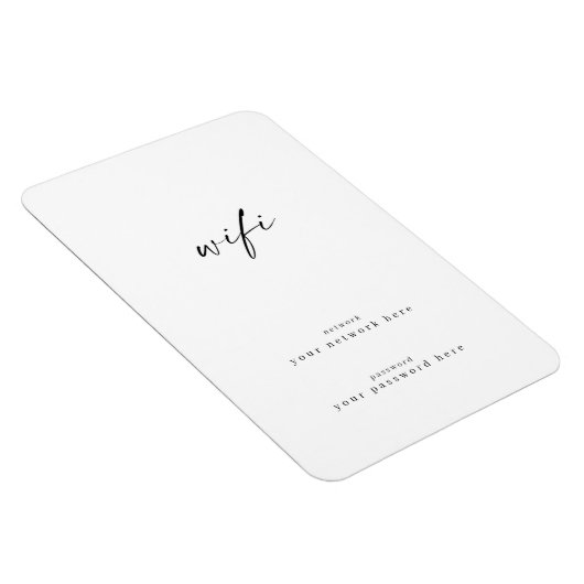 Wifi Information Refkoelkast Magnet Magneet (Rechterzijde)