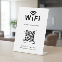 WiFi-inlogtabel voor ontvangstgebied