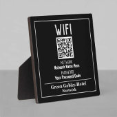 WiFi-instructies met QR-code Fotoplaat
