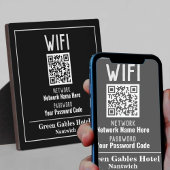 WiFi-instructies met QR-code Fotoplaat
