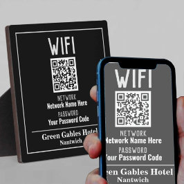 WiFi-instructies met QR-code Fotoplaat