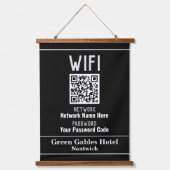 WiFi-instructies met QR-code Hangend Wandkleed (Voorkant)