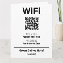 WiFi-instructies met QR-code