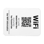 WiFi-instructies met QR-code Magneet (Horizontaal)
