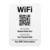 WiFi-instructies met QR-code Magneet (Verticaal)