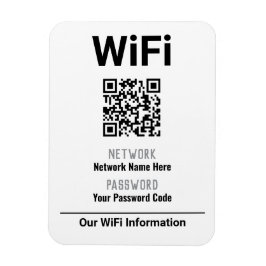 WiFi-instructies met QR-code Magneet