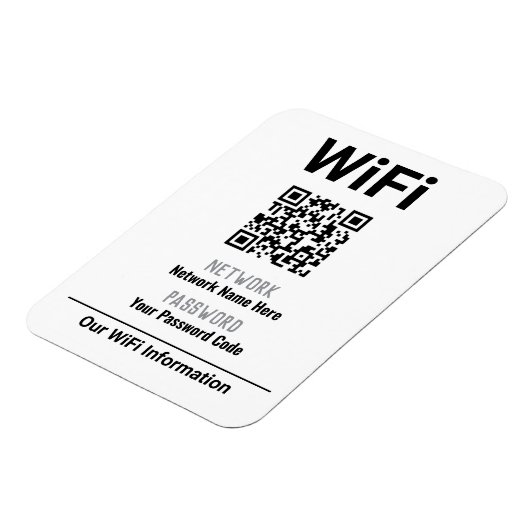 WiFi-instructies met QR-code Magneet (Linkerzijde)