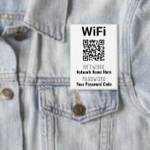WiFi instructies met QR code. personeel Button (Insitu)