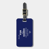 WiFi Internet Bagagelabel verliezen - blauw (Voorkant verticaal)