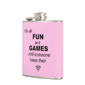 WiFi Internet Hip Flask verliezen - Lichtroze Heupfles (Links)