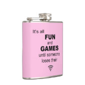 WiFi Internet Hip Flask verliezen - Lichtroze Heupfles (Rechts)