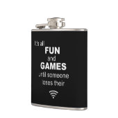 WiFi Internet Hip Flask verliezen - zwart Heupfles (Links)
