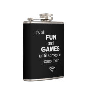 WiFi Internet Hip Flask verliezen - zwart Heupfles (Rechts)