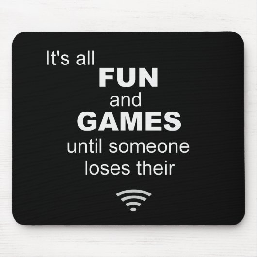 WiFi Internet Mouse Mat verliezen - zwart Muismat (Voorkant)
