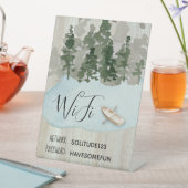WiFi Internet Password Lake House Reclamebord Met Voetstuk (Insitu)