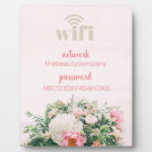 Wifi Internet Password Salon Beauty Business Sign Fotoplaat (Voorkant)