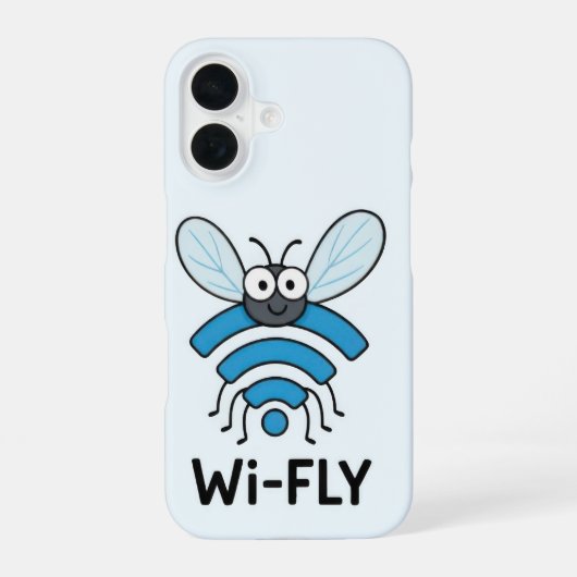 Wifi Internet Phone Case iPhone 16 Hoesje (Achterkant)
