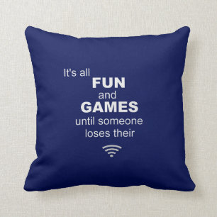 WiFi Internet Pillow verliezen - blauw Kussen