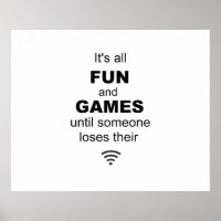 WiFi Internet Poster verliezen - Wit