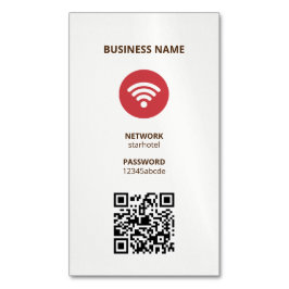 WiFi Internet QR code Magnetisch Visitekaartje