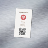 WiFi Internet QR code Magnetisch Visitekaartje (Voorbeeld)