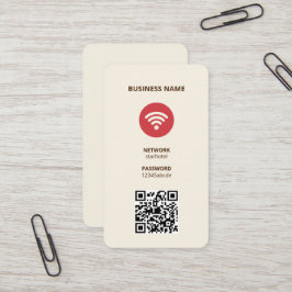 WiFi Internet QR Code Visitekaartje