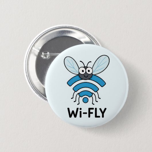 WiFi internet Ronde Button 5,7 Cm (Voorkant /achterkant)